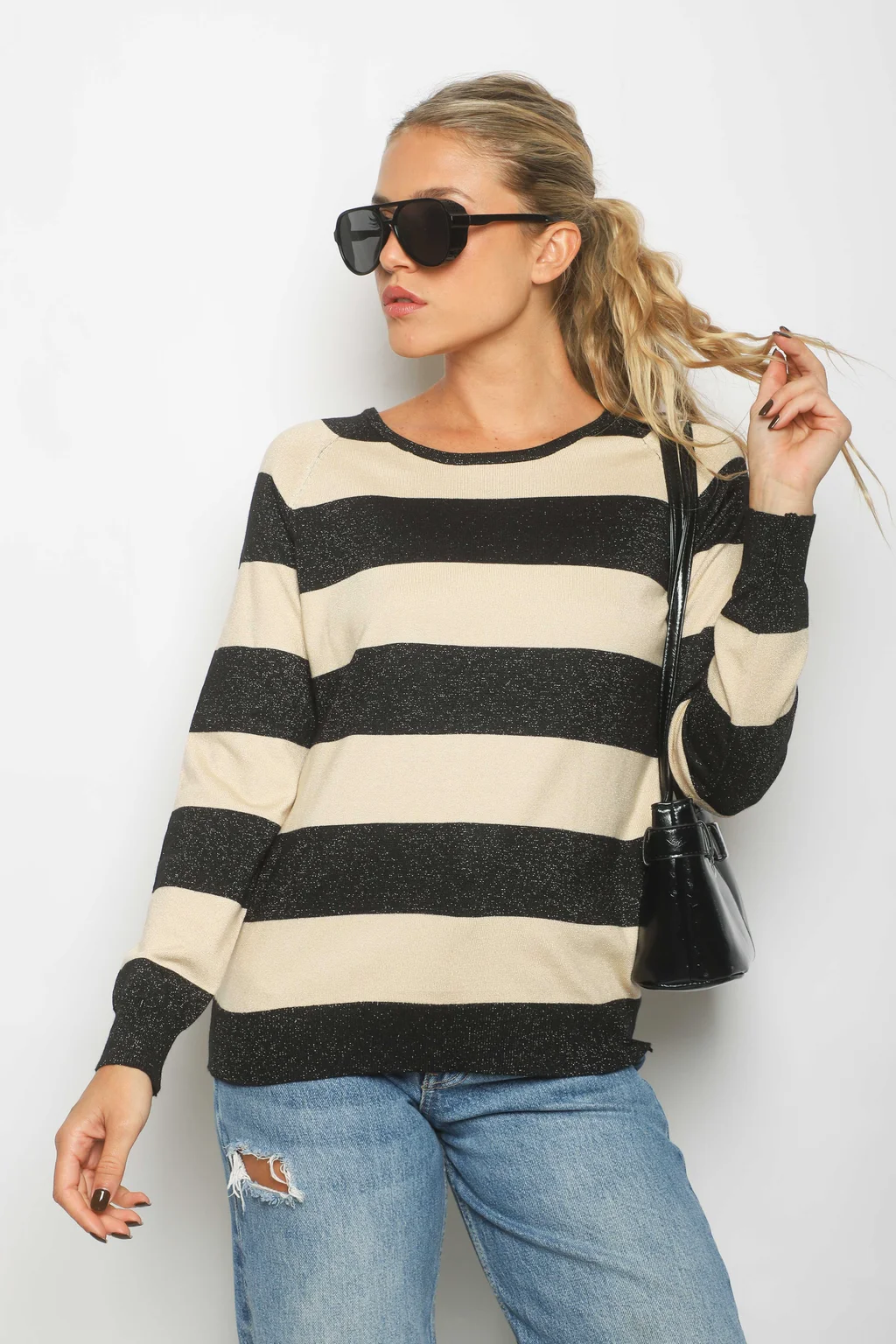 Sweater LOBBIE Rayado Lurex GUL811