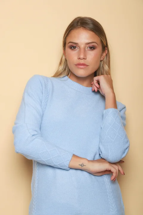 Sweater REINA Panal con Trenzas 0722