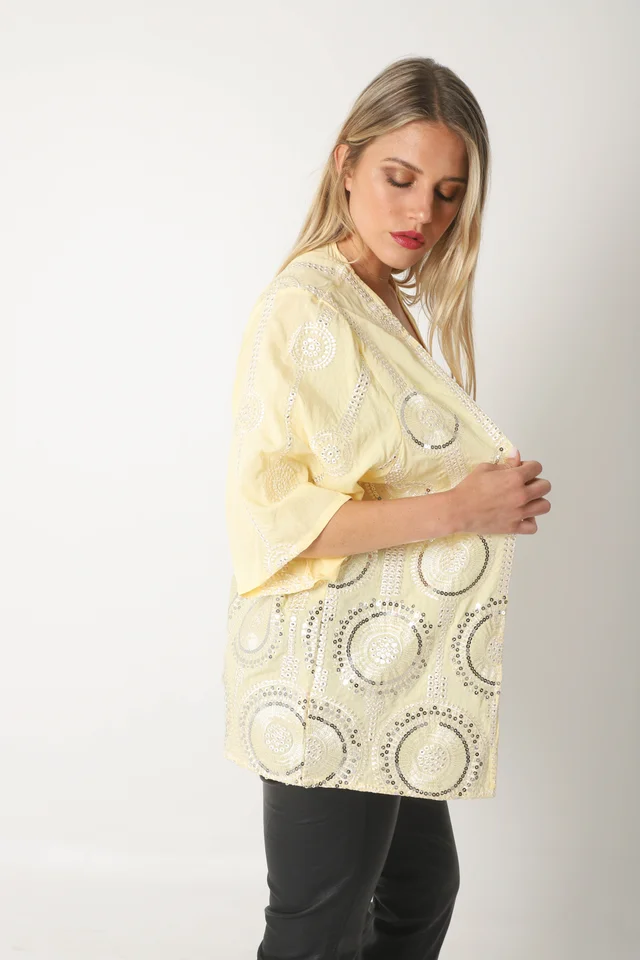 Kimono CIRCIE c/ Lentejuelas Bordadas GU5174