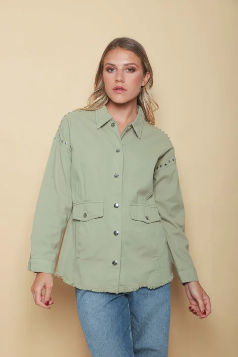 Camisaco RAPSODY gabardina c/tachas GUK70170