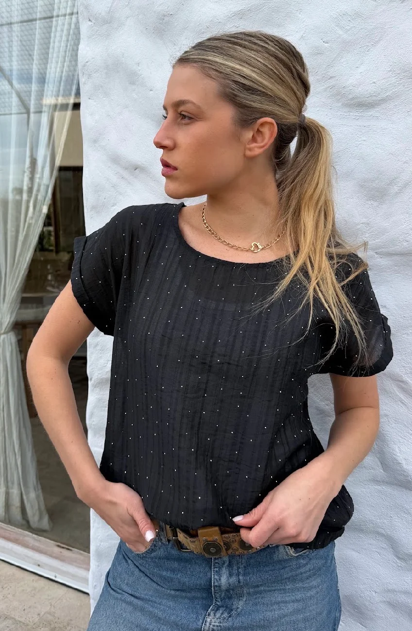 Remera ALICE Premium Bambula con Strass GU6222
