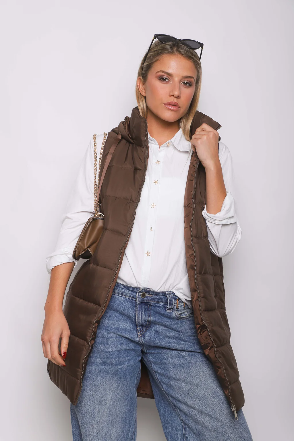 Chaleco Largo Botones ALPES GU98507