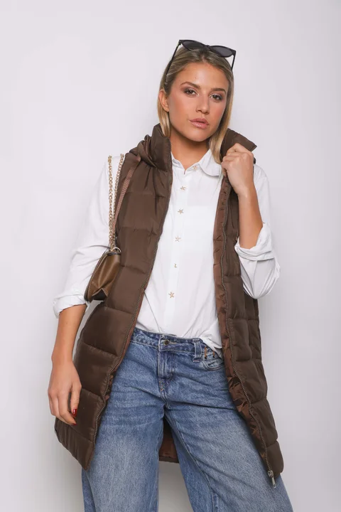 Chaleco Largo Botones ALPES GU98507