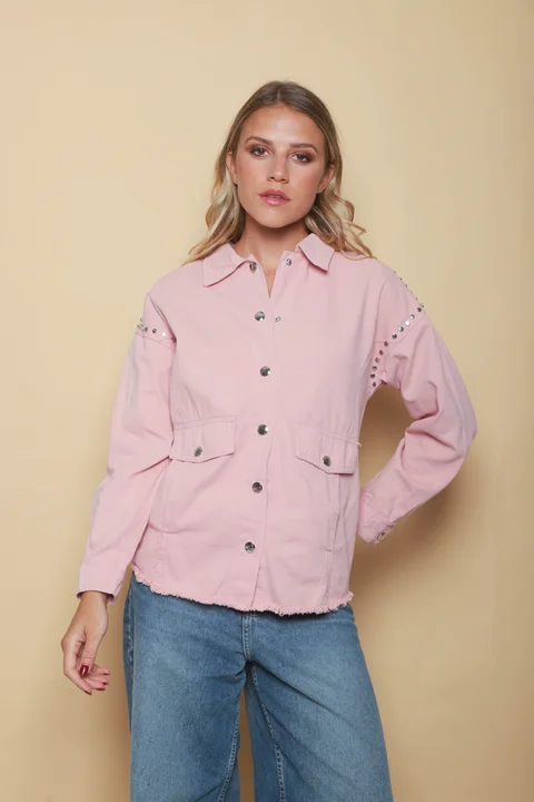Camisaco RAPSODY gabardina c/tachas GUK70170