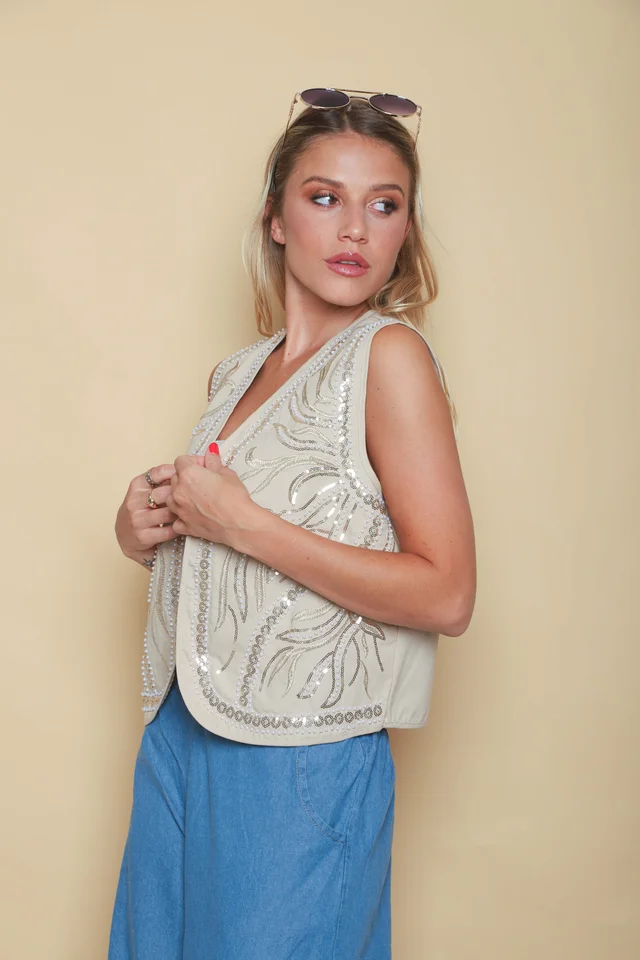 Chaleco Boho Bordado GUK70206