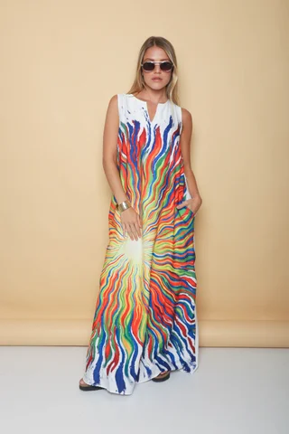 Vestido STARK LLUVIA DE COLORES GU261 - Vista 1