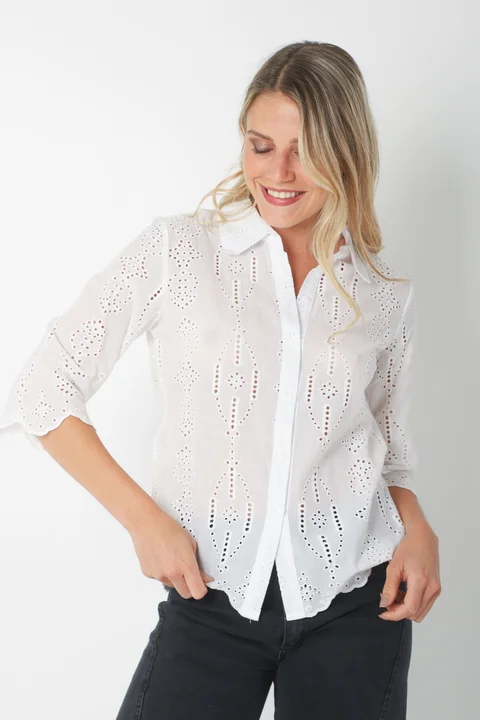 Camisa CARNAVAL Broderie Manga 3/4 GUK4009