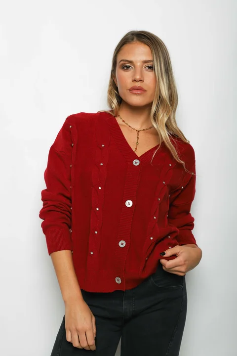 Saco Savina c/Piedra y Boton Brillos GUL805