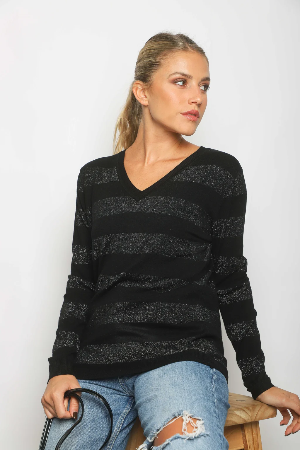 Sweater REGINA Bremer Lurex GUL629