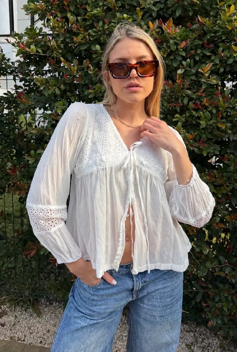 Blusa ROCKET Con Broderie  GU70123