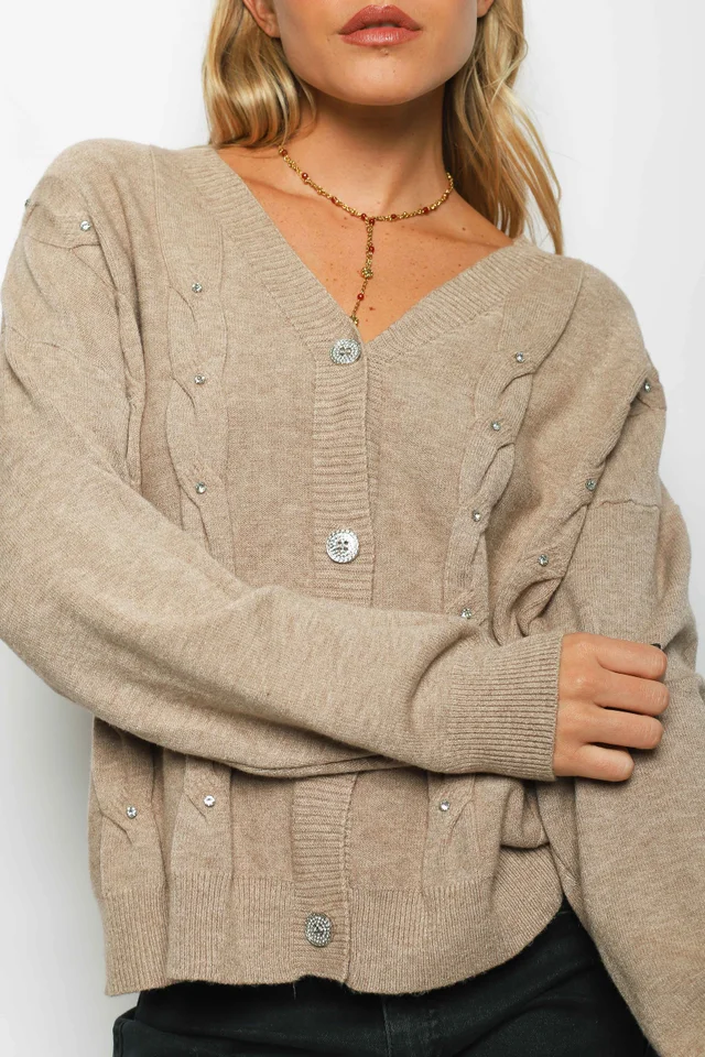 Saco Savina c/Piedra y Boton Brillos GUL805