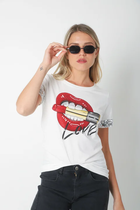 Remera LOVE LABIAL GU15812