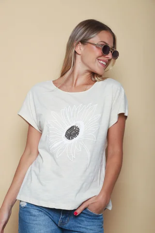 Blusa SUASI Lino c/ Piedras GU70104 - Vista 5