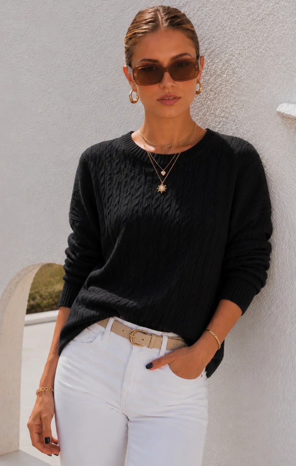 Maxi Sweater MADELEINE Bremer Trenzado GUL819