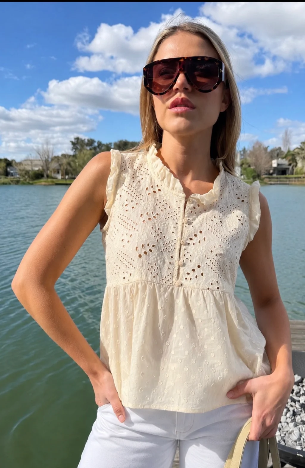 Blusa YUKI Broderie Bordada GU70210