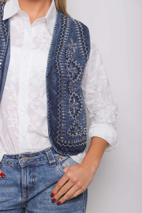  Chaleco BRESSEL Jean Bordado GU70262