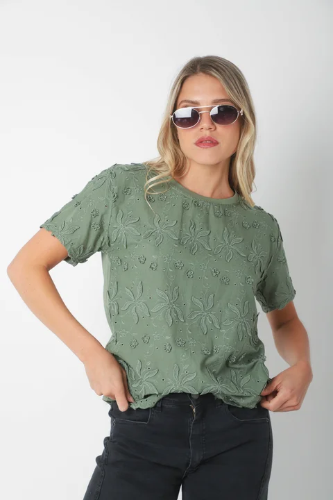 Remera SHANGAI Bordada GU5161