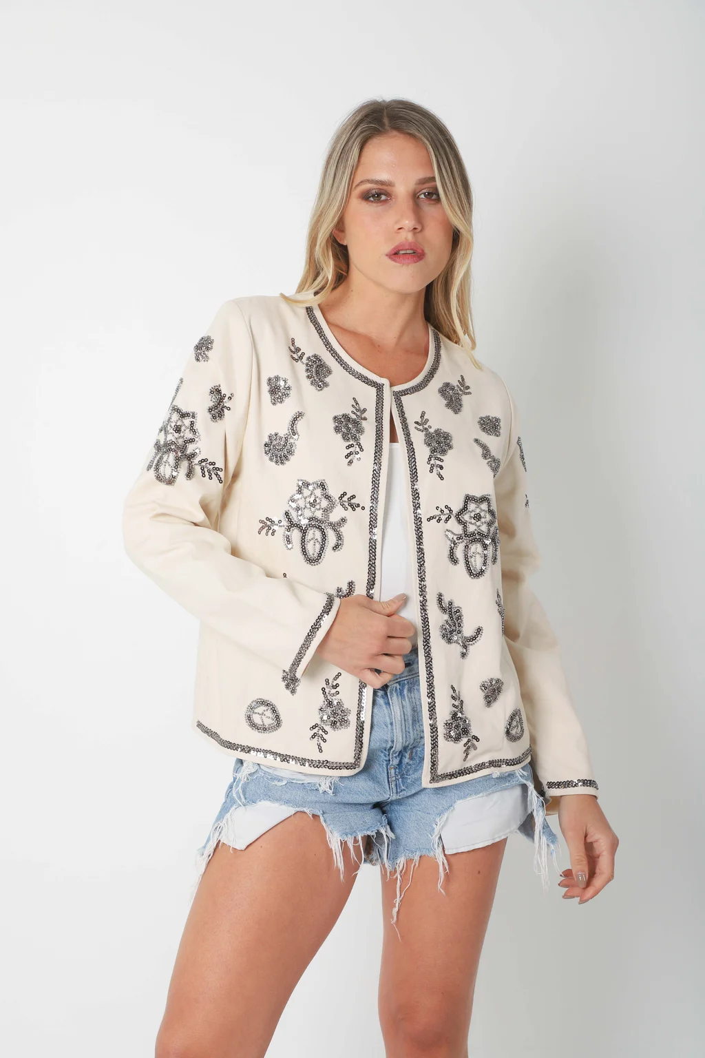 Chaqueta LOREIN Gabardina Bordada GU6004