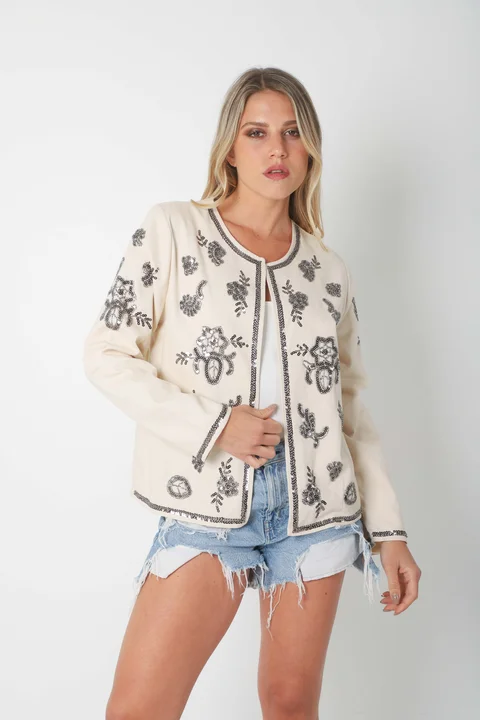 Chaqueta LOREIN Gabardina Bordada GU6004