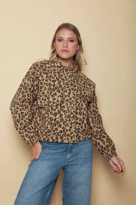 Campera BROWN PRINT Gabardina GU70064