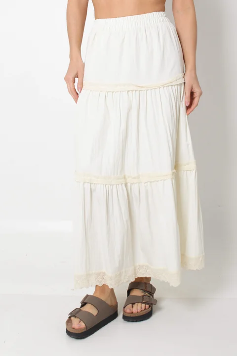 Pollera VISCAYA Paisana Con Puntilla GUN62284