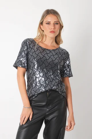 BLUSA DIAMONDS c/lentejuelas GU5196 - Vista 1