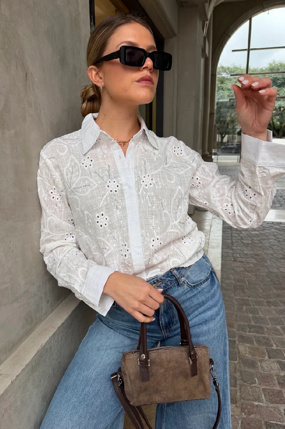 Camisa WANER Lino Bordada GU70237
