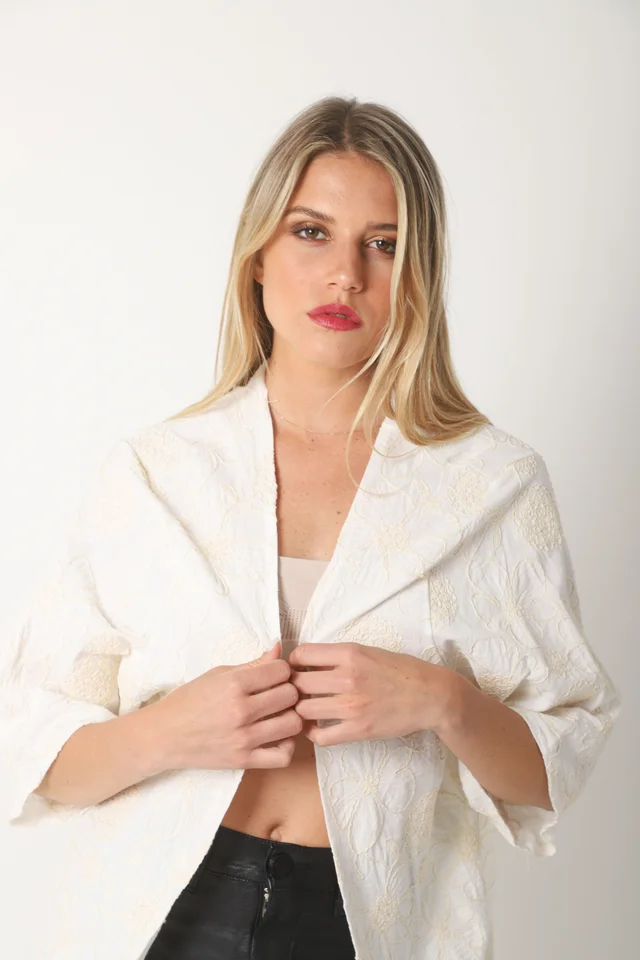 Kimono GALIA de Lino Bordado GU5172