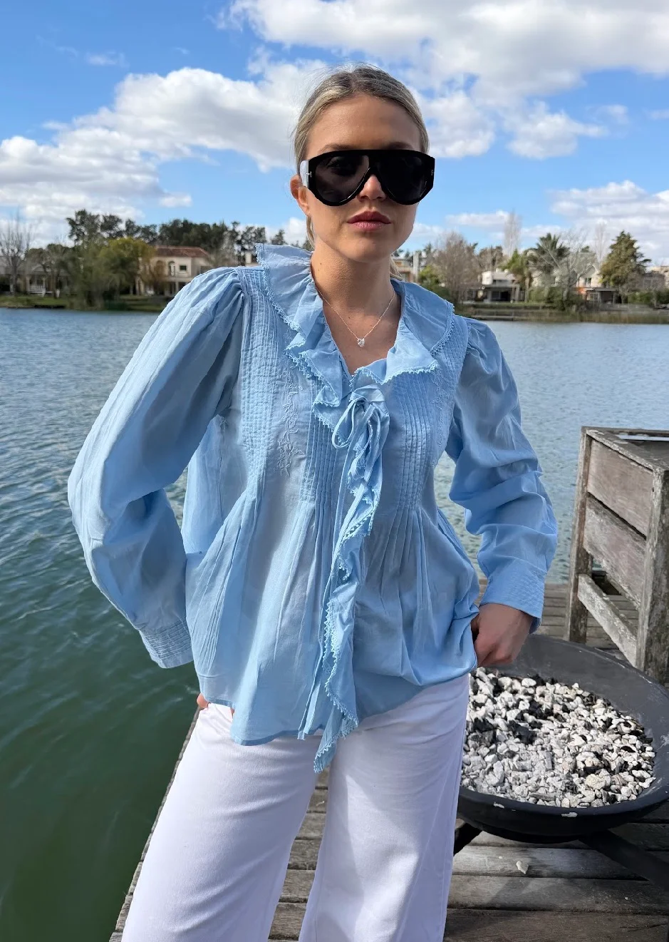 Camisa CARLY Con Volado GU70257