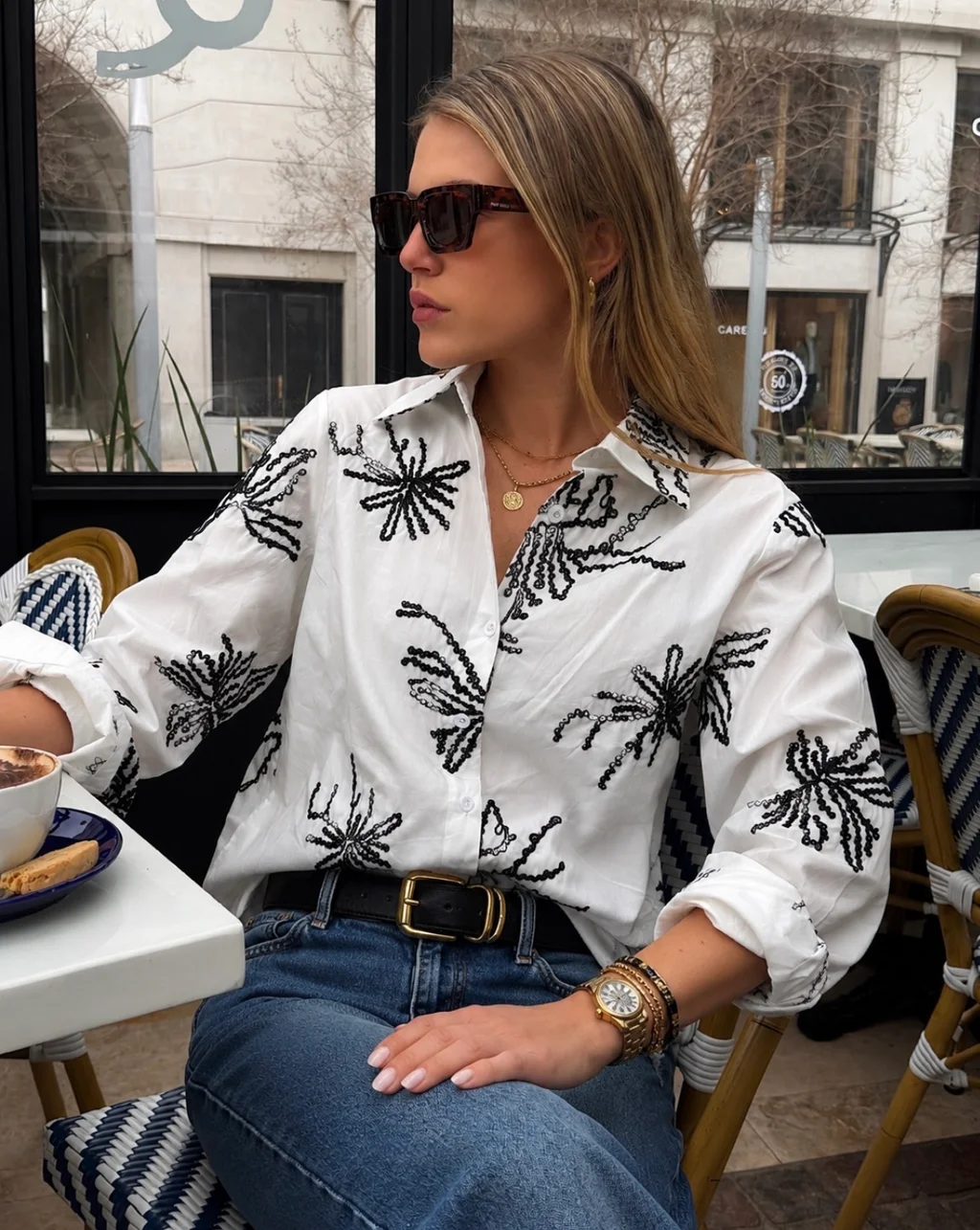 Camisa FLORENTINA Bordada GU278768