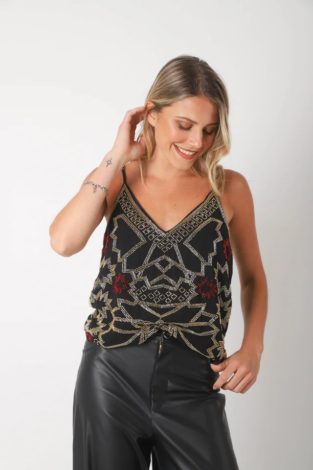 Musculosa NAOMI Gasa c/canutillos GUK70192