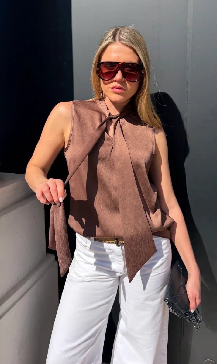 Musculosa Premium Bambula con Lazo GU6220