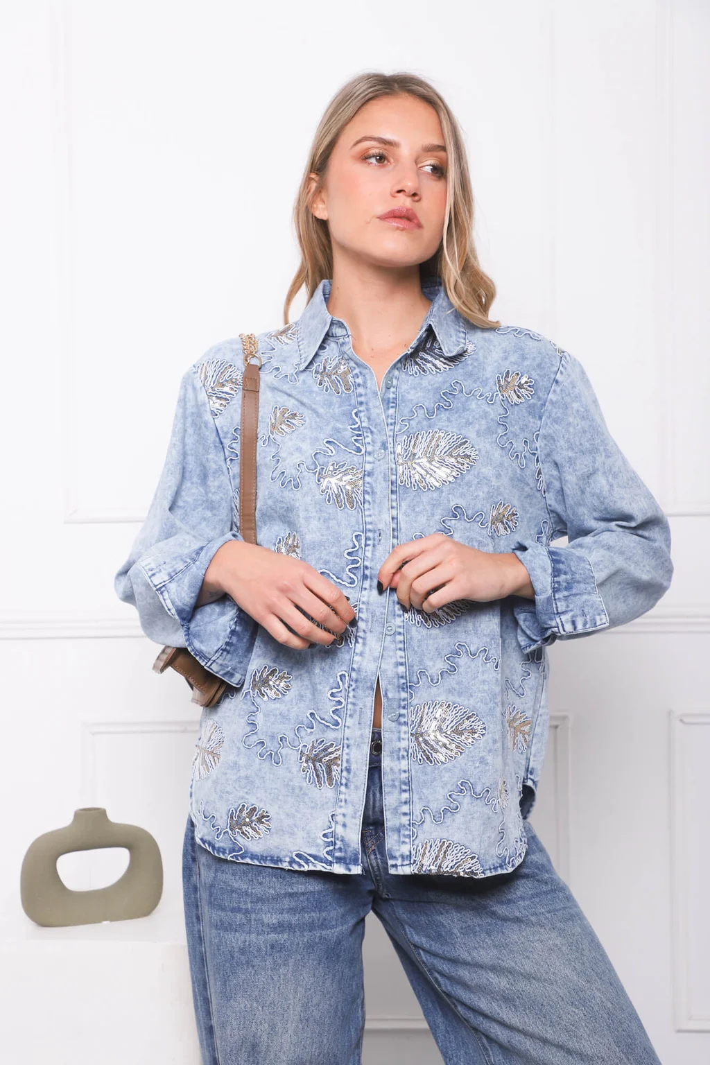 Camisa VINAH Jean Bordada GU278769