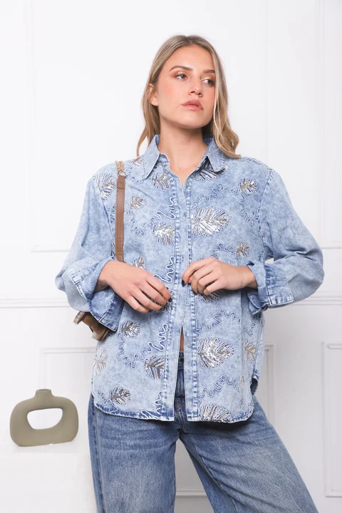 Camisa VINAH Jean Bordada GU278769