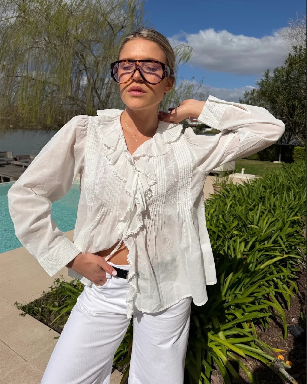 Camisa CARLY Con Volado GU70257
