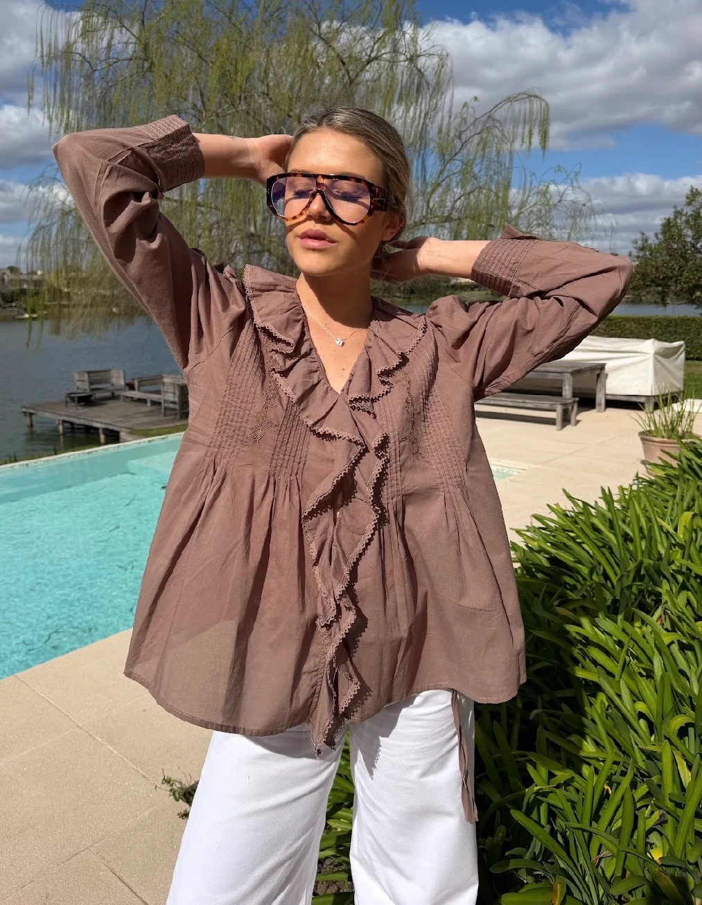 Camisa CARLY Con Volado GU70257