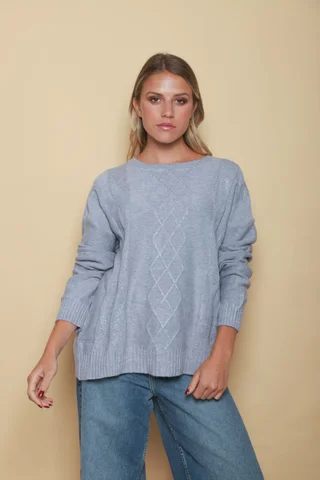 Sweater NIZA Bremer c/ Strass GUL668 - Vista 2