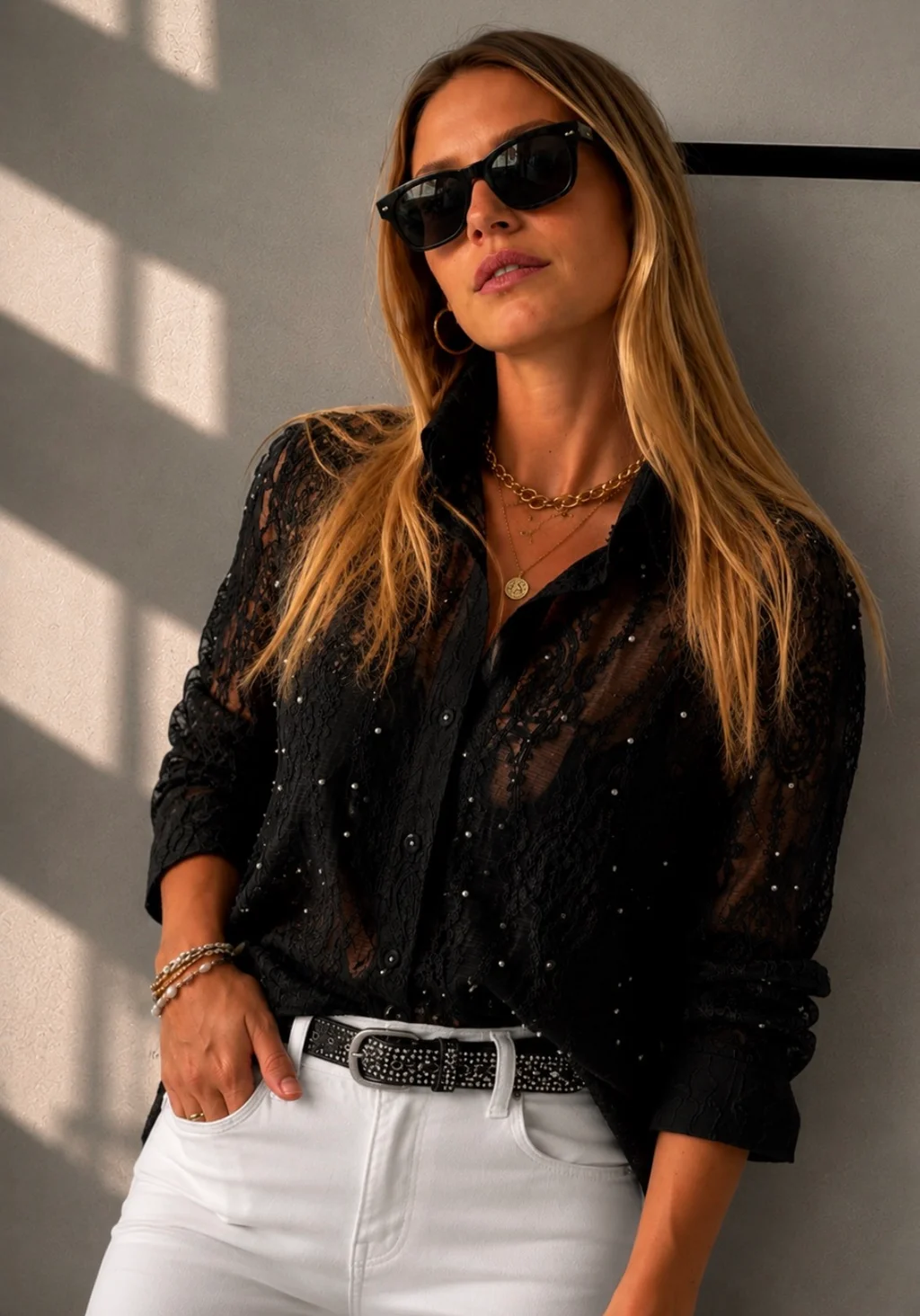 Camisa GASA WAY Con Bordado y Piedras GU278770