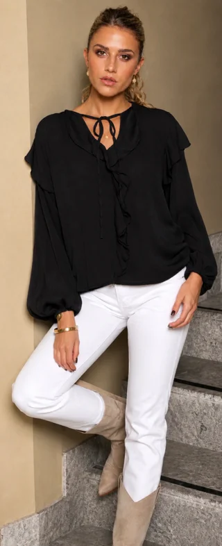 Blusa KIMBERLY Gasa GUK70279 - Vista 6