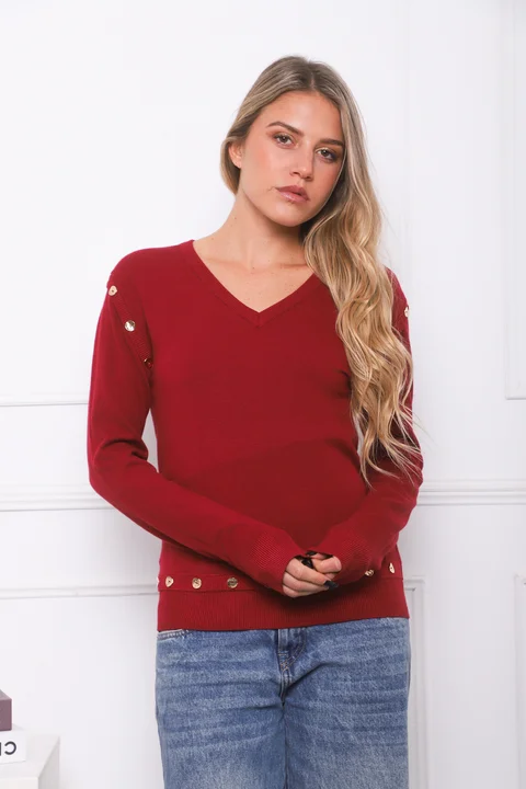 Sweater BURI Bremer Con Botones GU825