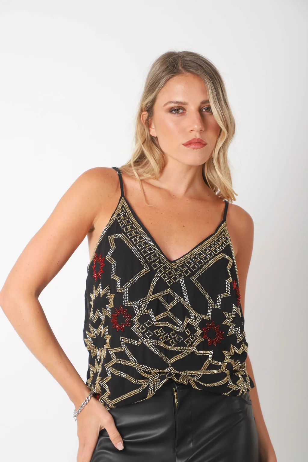 Musculosa NAOMI Gasa c/canutillos GUK70192