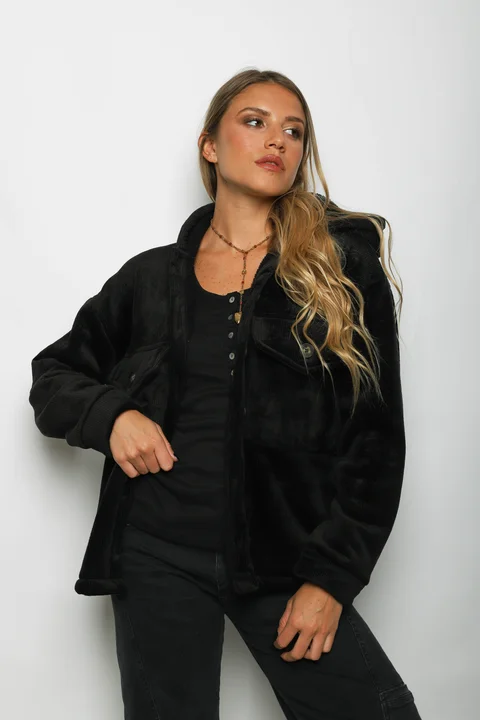 Saco GENEVA Corderoy Con Piel Adentro