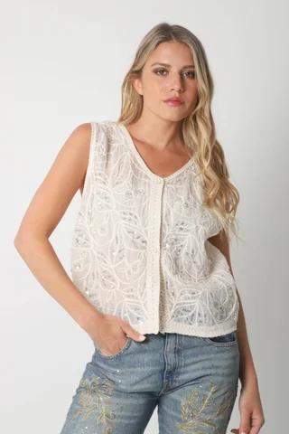 Chaleco VOLTIER Bordado  GUCH3011 - Vista 1