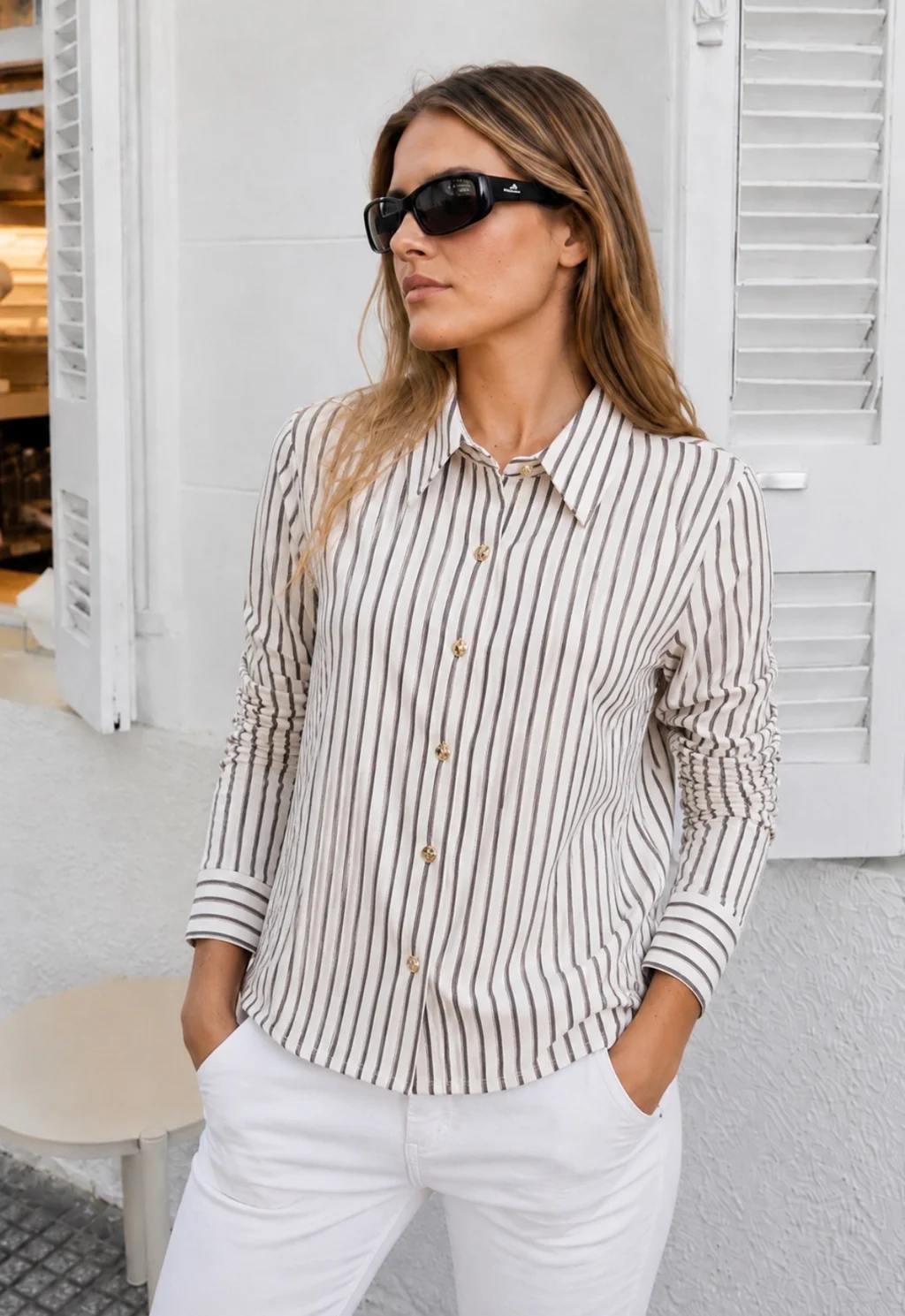 Camisa GRAHAM Poplin Rayada GU70269