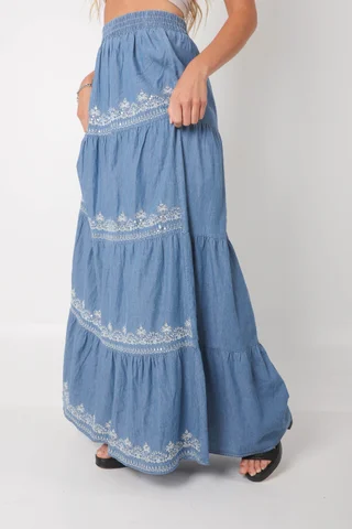 Pollera VAMER deJean Bordada GU0558 - Vista 6