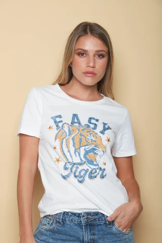 Remera FASY TIGER C/ Tachas GU70041 - Vista 1