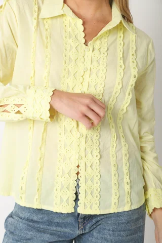 Camisa FRENESI Guardas Guipiur GUK70198 AMARILLO - Vista 6