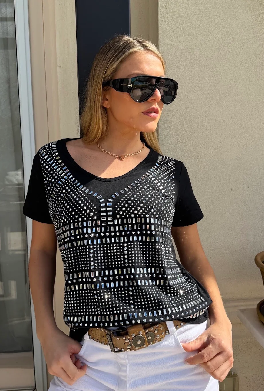 Remera KALESI con Piedras GUJ5209
