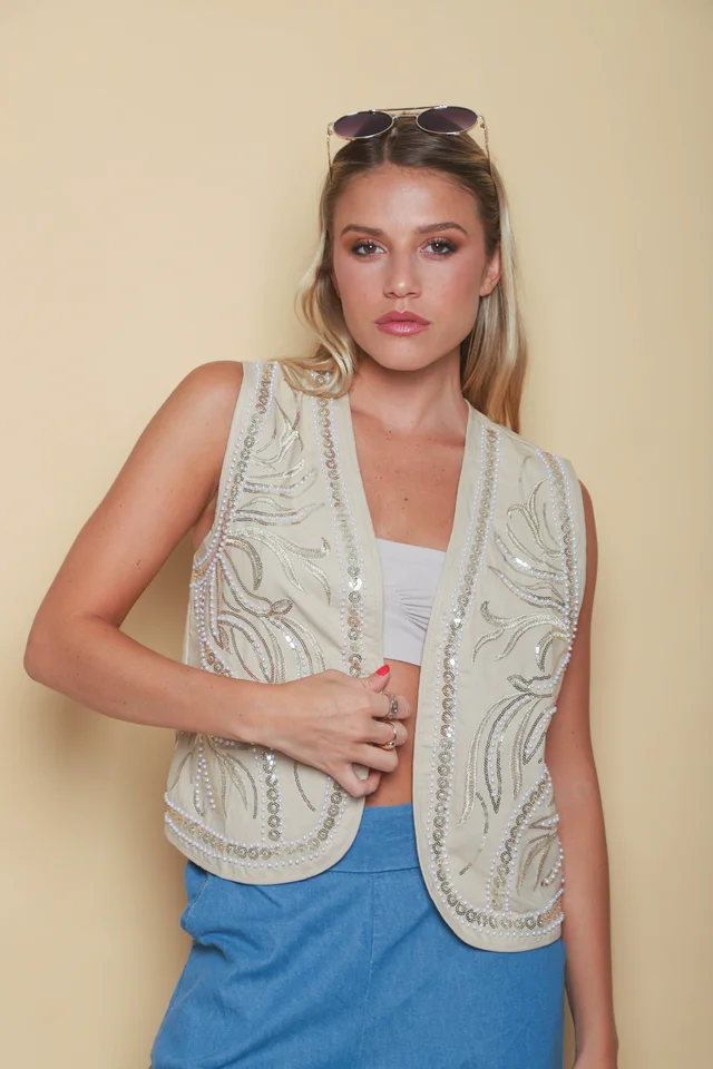 Chaleco Boho Bordado GUK70206