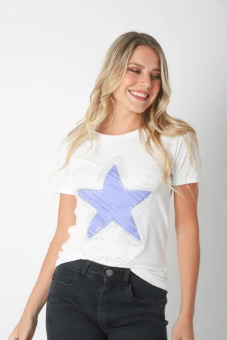 Remera BLUE STAR C/ Piedras GU15811 - Vista 3